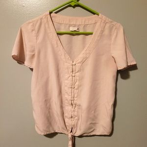 Pink button up